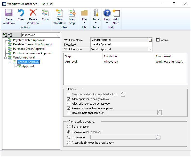 Workflow Setup