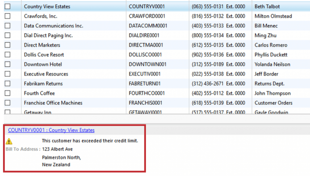 Dynamics GP & Customer Credit Limits