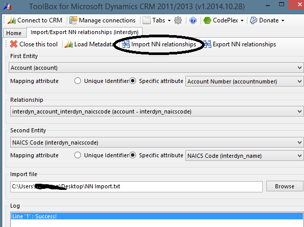 How to import N:N relationships in Microsoft Dynamics CRM