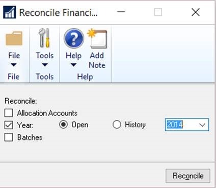 Reversing a Closed Year in Microsoft Dynamics GP