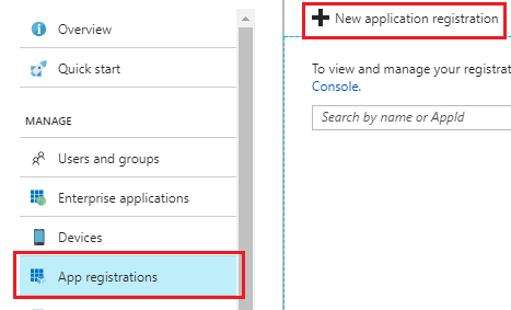 Create the Azure AD App